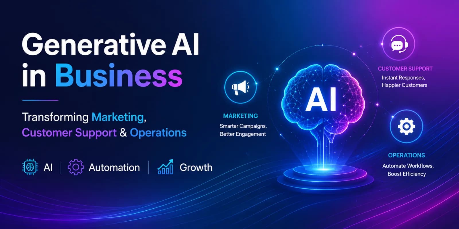 How Generative AI Is Transforming Marketing, Customer Support, and Business Operations in 2026
